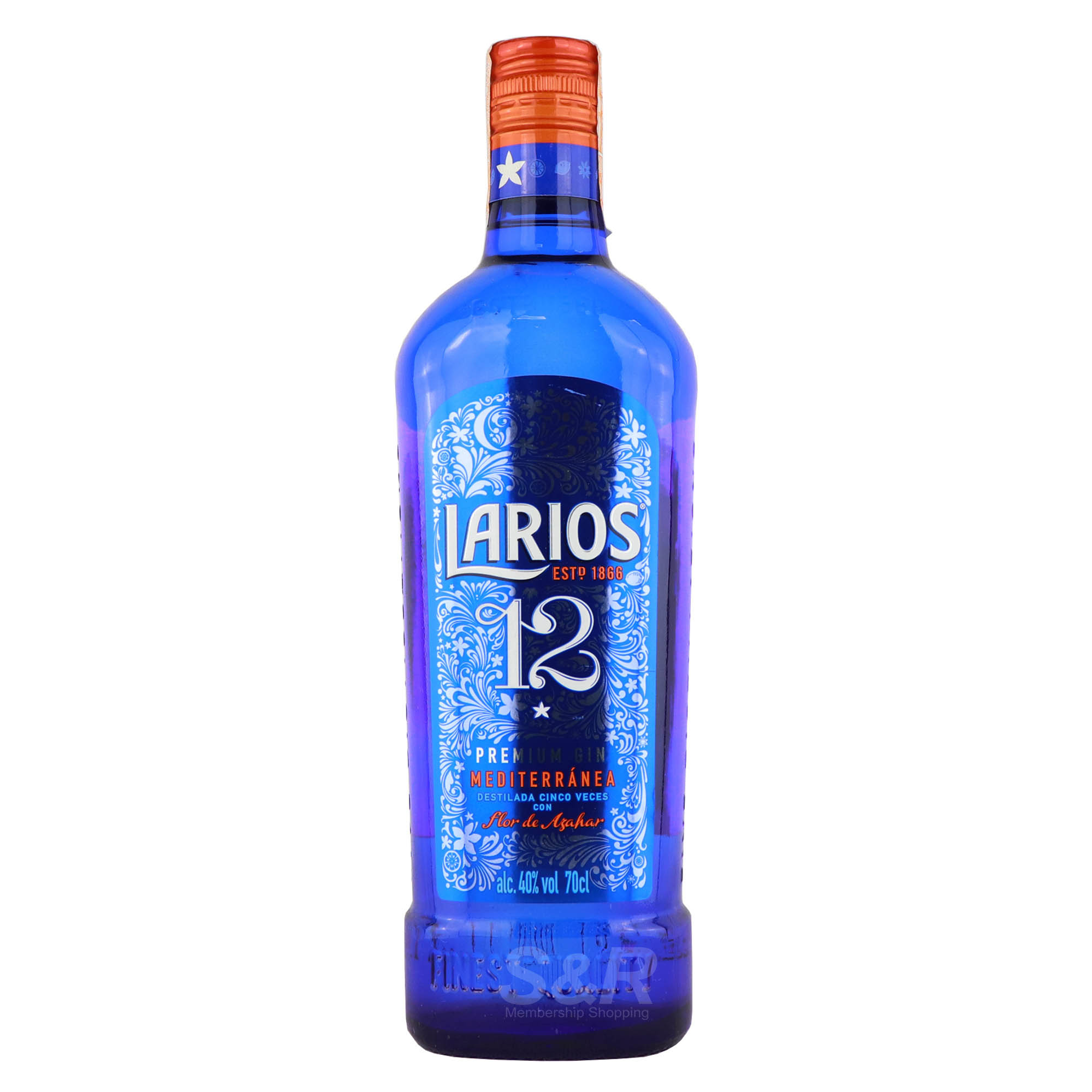 Larios 12 Premium Gin 700mL Larios 12 Premium Gin 700mL